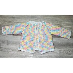 Beautiful knit, colorful baby sweater size‎ 9 to 12 months